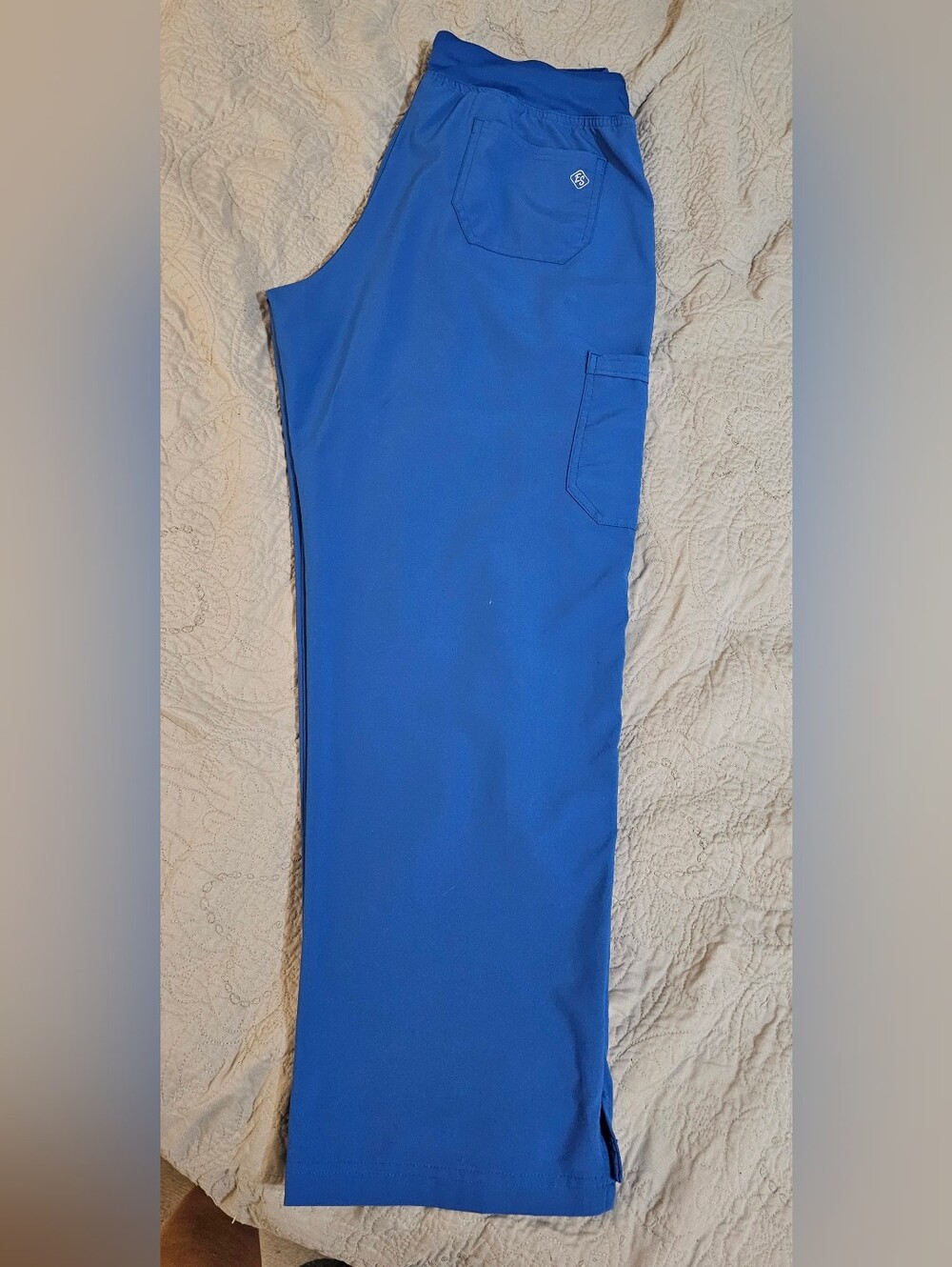 Uniform Advantage Royal Blue Scrub Pants.  Large Petite.